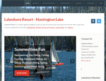 Tablet Screenshot of lakeshoreresort.com